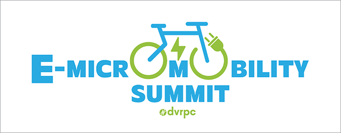 The logo for the E-Micromobility Summit, which includes an image of an electrified bike