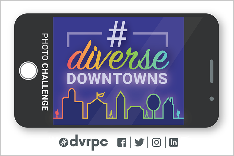 #DiverseDowntowns main graphic