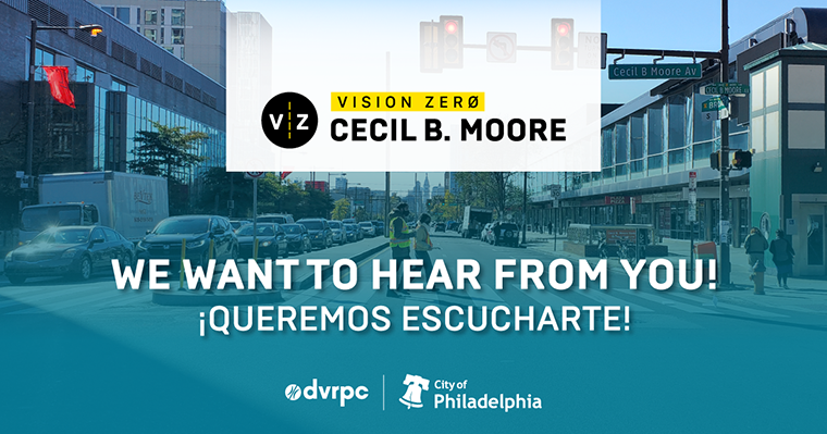 Vision Zero: Cecil B. Moore graphic