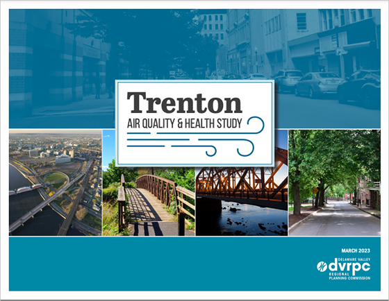 The cover for the report Trenton Air Quality & Health Study