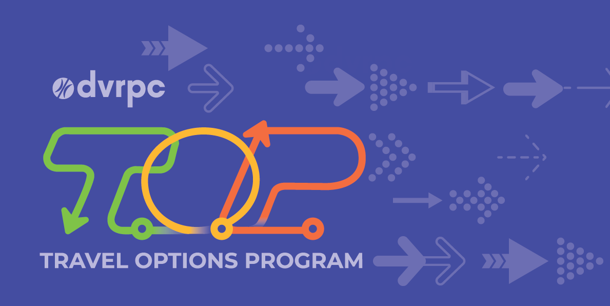 The logo for DVRPC's Travel Options Program 