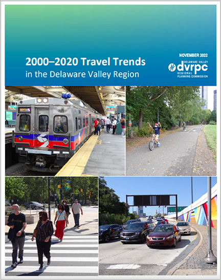 The cover of the new 2000-2020 Travel Trends in the Delaware Valley Region study
