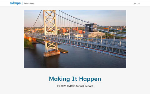 DVRPC Annual Report 2025 Thumbnail