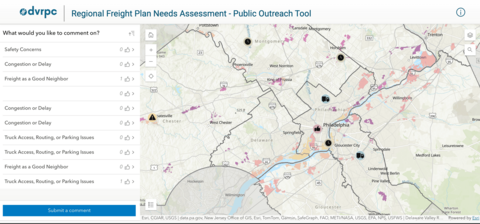 Regional Freight Plan Needs Assessment webmap thumbnail